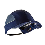 Gorra de Seguridad con iluminación de ala LED, Estilo Sombrero de béisbol, ala Corta, Skullerz 8960, Azul Marino