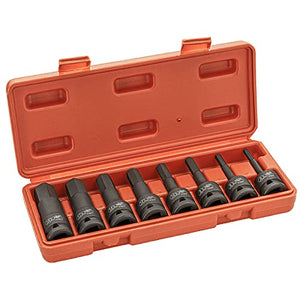 Jetech Juego de 8 Dados de Impacto con Punta Hexagonal 1/2"