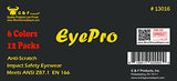 G & F Products - 13016-NEW 13016NEW Gafas de seguridad con 99% de protección contra los rayos UV, B y C, lentes resistentes a los impactos y balísticas y transparentes (paquete de 12), unisex