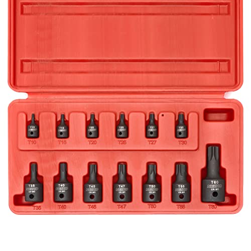 Juego de puntas de impacto brocas Torx de seguridad | 13 piezas | NEIKO 10282B