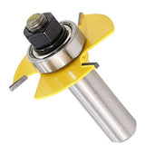 Wolfride 1/2 Mango Cortadores Madera de Diámetro de Caña Herramienta de Fresado, Brocas de Ranura Ajustable Herramientas Manuales Eléctrica- Amarillo