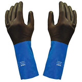Super Remover - Guantes de neopreno, resistentes a los productos químicos, resistencia industrial, pelar y pintar, duraderos y reutilizables con agarre antideslizante - 1 par