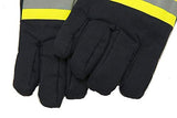 WOPOO Guantes de Cuero contra Incendios, Guantes de Bombero Impermeables Resistentes al Fuego ignífugos de Trabajo Resistentes a Altas temperaturas