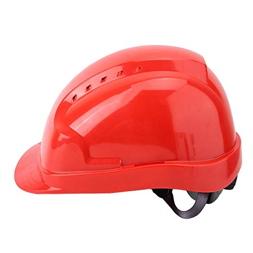 Casco de Seguridad, Casco de Trabajo Estable humanizado, cómodo y antirruido, Electricista reparador para Soldador(6.00*6.00*4.00cm-Red)