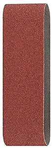 Bosch Home and Garden 2609256189 - Juego de lija de 3 piezas para lijadoras de cinta, color rojo, calidad 80, sin agujeros, sujetado