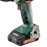 Metabo - Kit de taladro de martillo sin escobillas de 18 V 2 x 2.0 Ah (602316520 18 LT BL 2.0), taladro de martillo