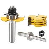 Wolfride 1/2 Mango Cortadores Madera de Diámetro de Caña Herramienta de Fresado, Brocas de Ranura Ajustable Herramientas Manuales Eléctrica- Amarillo