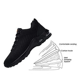 Fenlern Tenis de Seguridad Industrial Mujer Ligero Zapatos de Seguridad Zapatos con Casquillo Zapatos de Trabajo (24.0 W cm, Negro)