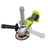 RYOBI 18 ONE+ 18 V inalámbrico 4-1/2 pulgadas Kit de amoladora angular