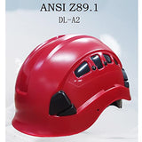 Casco de Obra Protección en el Trabajo ABS Casco de Seguridad en Trabajos en Altura Protección de la Cabeza/Yellow / 1 PCS