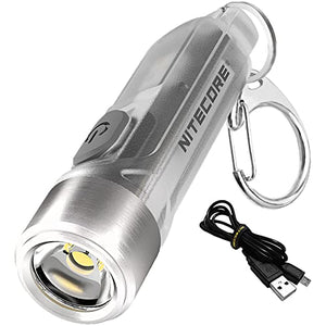 NITECORE TIKI Mini Futuristic LED Llavero Luz 300 Lumens-Integrado Batería de iones de litio recargable