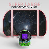 Casco de soldadura de color verdadero con visión lateral, con visión lateral, 4 sensores de arco de sombra ancha 4/5-9/9-13 máscara de soldadura para TIG MIG ARC Molienda Plasma LYG-Q800D-ME