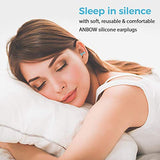 Tapones para oidos para dormir,Tapones Oídos de Espuma,Tapones de silicona reutilizables para los oídos, impermeables, hipoalergénicos, reducción de ruido, para dormir, natación, ronquidos, conciertos, 32dB más alto NRR, 3 pares con bolsa de viaje
