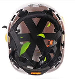 Casco de Seguridad Casco Industrial ABS con Gafas, diseño de Soporte Protector, Utilizado en proyectos de construcción, Operaciones a Gran altitud(Color:Orange)