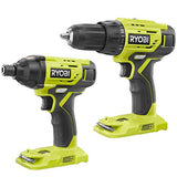 Ryobi Paquete súper combinado de 4 herramientas, 18 voltios ONE+ iones de litio inalámbrico con taladro/controlador, controlador de impacto, sierra alternativa, luz de trabajo, (2) baterías, cargador de 18 voltios, juego de brocas, bolsa de herramientas B