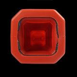 Set De 5 X Cono De Tráfico Cono De Seguridad Altura 50 Cm Pieza De Señalización Emergencia Pilón De Seguridad Con Rayas Reflectantes Flexible Y Transportable,Red