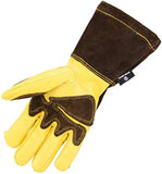 Guantes De Soldador, Guantes De Cuero For Soldar, Manoplas For Chimenea/Camping/Cocina/Jardinería
