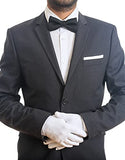 Ruvanti 24 guantes de trabajo 100% algodón blanco para hombres y mujeres. Perfecto para eccema, manos secas, hidratación, forros, jardín. Tela suave, transpirable, lavable y elástica para múltiples usos. 12 pares, mediano