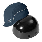 Gorra de seguridad, ligera, de seguridad, protección de la cabeza, transpirable, gorra de protección de la cabeza (M18109H-Navy-Micro Brim)