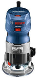 BOSCH GKF125CEK Colt 1.25 HP (máximo) Kit de router de palma de velocidad variable con guía de borde