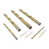 Juego de Brocas de titanio para brocas de metal SAE estándar de 1/16-1/2 pulgadas, A-Z, 1-60 tamaños, 115 piezas