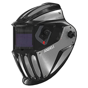 Casco de Soldadura Casco de Soldadura Oscurecimiento automático, Máscara de Soldadura de área con claridad óptica Superior 1/1/1/2