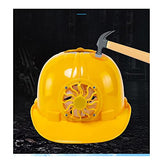 Casco de Seguridad Industrial,Casco de Seguridad al Aire Libre con Ventilador de Energía Solar,Gorra Protectora de Construcción/Yellow / 1 PCS