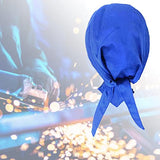 Gorras de Soldadura Tipo Bandana Cabeza Ajustable Soldadores Protectores Anti Escaldado Sombrero, Capuchas Azules