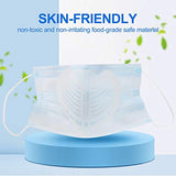 Mascarilla desechable, 50 máscaras de cara transpirables con 4 soportes para máscaras faciales, máscara facial protectora contra el polvo