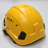 Casco Protector al Aire Libre Ajustable con Gafas Casco de Seguridad Industrial para Escalada de Construcción/Yellow / 1 PCS