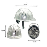 Casco de Aluminio Casco de Trabajo Casco Protector Ajustable Casco de construcción con Correa de cincha de 4 Puntos Casco de construcción con Casco Ajustable