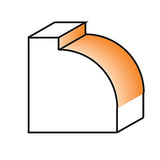  Roundover Bit, vástago de 1/4-inch, 3/20.3 cm Radio, carburo