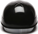 Gorra de seguridad con bloqueo deslizante de 4 puntos, color negro