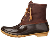 Sperry Women's Saltwater Rain Boot, Tan/Dark Brown, 9 M US