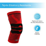 Canotagio Par de Rodillera Deportiva Acolchadas con Gel. Rodilleras de Compresión Manga para Pierna. Rodilleras Crossfit Soporte para Prevención y Recuperación de Lesiones. Knee Brace. (Rojo, G)