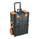 Truper CHP-1925R, Caja para herramientas 19"x25" 3 en 1 desmontable con ruedas grandes de uso rudo