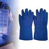 Guantes largos resistentes al frío Manténgase caliente Guantes de seguridad congelados Guantes criogénicos para moler alimentos congelados criogénicos, 38cm