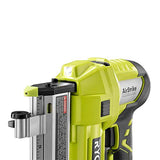 Ryobi - Pistola de clavos de 18 voltios ONE+ de iones de litio inalámbrica AirStrike calibre 23 de 1-3/8 pulgadas sin cabeza (sólo herramienta)