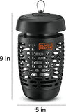 Black + Decker Zapper - Repelente de mosquitos y mosquitos - Trampas para moscas para interiores y exteriores, trampas para mosquitos y polillas, atrapador de insectos y asesino de 600 pies cuadrados de cobertura para insectos