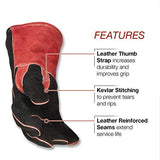 Guantes de Soldador Lincoln Electric Tradition14" Lined Leather | Kevlar Stitching |