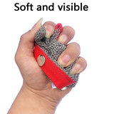 PRICEXES Guantes Anticortes Guantes Anti-Corte Single 304 Acero Inoxidable de Acero Inoxidable, Anti-Corte de Alta Resistencia, Mano de Ajuste, Transpirable, Plateado Gris, tamaño M
