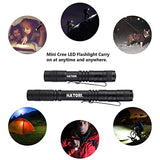 Hatori Mini Linterna LED Super Pequeña con Batería Pluma Linterna de Bolsillo Táctico Linterna de Bolsillo con Lúmenes Altos para Camping, Exterior, Emergencia, Linternas Diarias