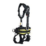 SOB Arnés de escalada de cuerpo completo que se puede invertir, grueso, protege la cintura, arnés de seguridad para árboles, trabajo, escalada, montañismo, rescate, trabajo a la altura