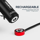 NEBO SWYVEL - Linterna Recargable de 1000 lúmenes: Cabezal Giratorio Compacto Recargable EDC Lightthas a90 Grados; 5 Modos de luz; Control de Potencia Inteligente - 6907, Negro