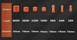 Nice C Cuerda de escalada, cuerda de escalada dinámica, árbol, roca, escape de 10 mm, 300 pies, 65 pies, 95 pies, 150 pies, 50 pies, 100 pies, con bolsa de transporte (70 m/250 pies)