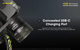 NITECORE HC68 - Faro de doble haz recargable tipo C, Luminus SST-40-W 2000 lúmenes, opciones de accesorios Eco-Sensa (+ 2 extras NL1835HP)