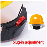Casco de Seguridad Industrial,Casco de Seguridad al Aire Libre con Ventilador de Energía Solar,Gorra Protectora de Construcción/Yellow / 1 PCS