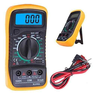 SEAFON Multimetro Digital Profesional Xl830l Digital Profesional, Voltimetro Amperimetro, Medidor de Corriente Voltaje DC, Resistencia, Continuidad, Diodos