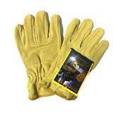 Guantes de soldador Guantelete Resistente a Las Llamas Amarillo Claro