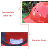 Casco seguridad  Aumente El Diseño de Ventilación del Casco Estándar ANSI del Casco de ala Grande de 40 Mm En Ambos Lados Material de FRP Absorción de Impactos de 4 Puntos Obras de Construcción de Moda